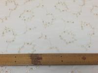 シャンブレー 楊柳ジョーゼット　スパンコール付きミシン刺繍　　　(115cm幅)